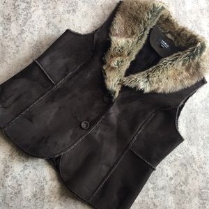 Tribal Faux Fur Vest